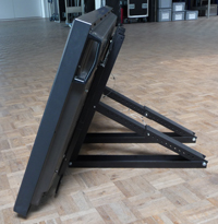 Wand- / Bodenhalterung für Flachbildschirm bis 55", neigbar (2-teilig)